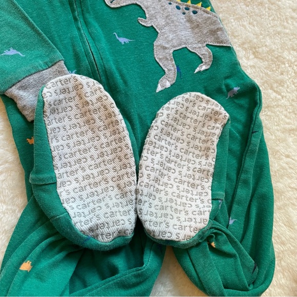 3T Carters Cotton Footed Pajamas - Picture 5 of 5